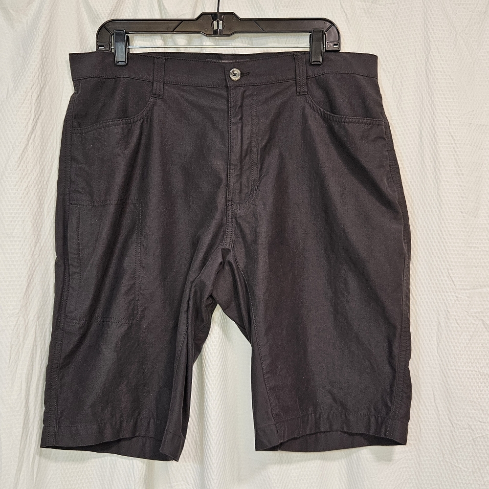 Eddie Bauer Black Flat Front Shorts